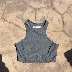 Outdoor Voices Heather Gray Crop Top